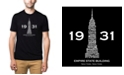 LA Pop Art Men's Premium Word Art T-shirt - Empire State Building